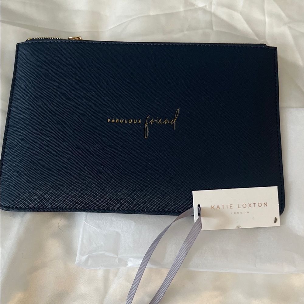 Katie Loxton Perfect Pouch - Navy - Fabulous Friend - NWT